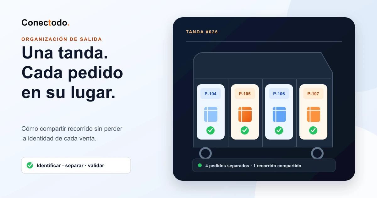 Guía práctica para agrupar pedidos en tandas, mantener cada venta identificada y consolidar sin cruzar productos, paquetes ni etiquetas.
